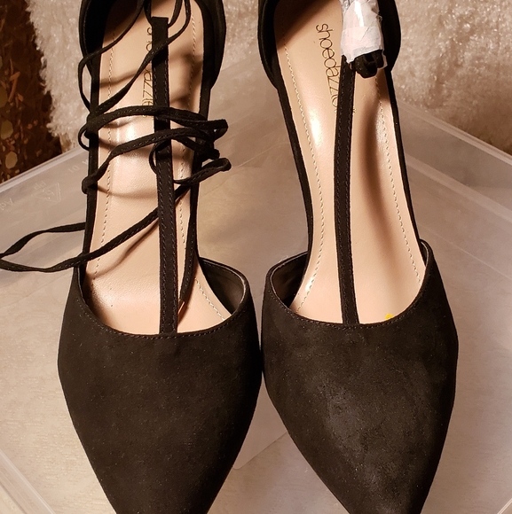 T-Strap Stillettos Faux Suede - Picture 4 of 4